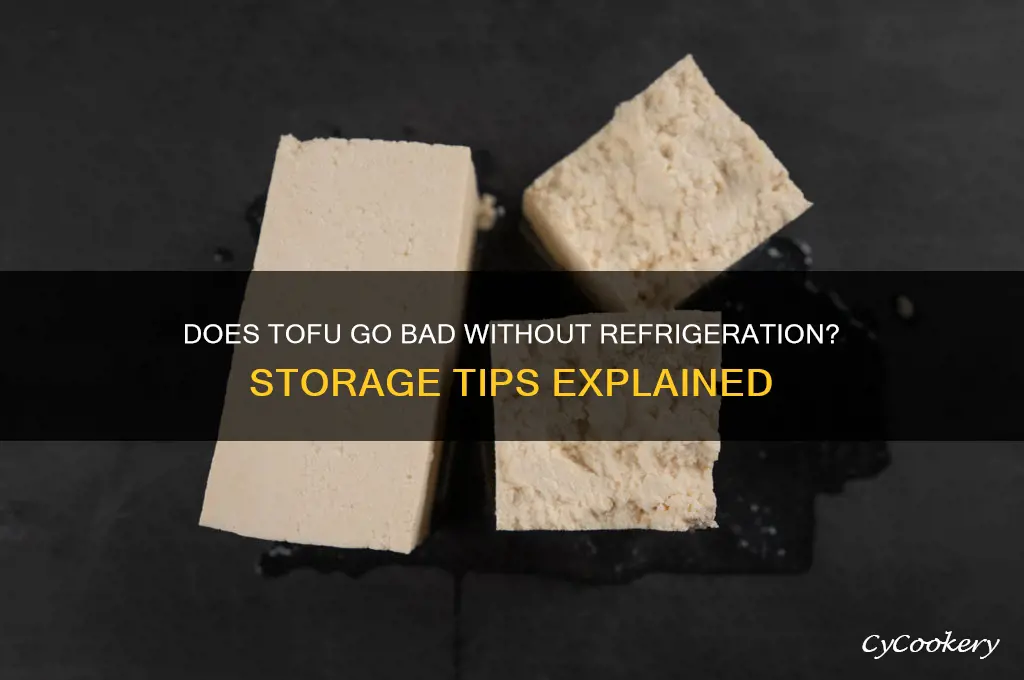 does tofu go bad if not refrigerated