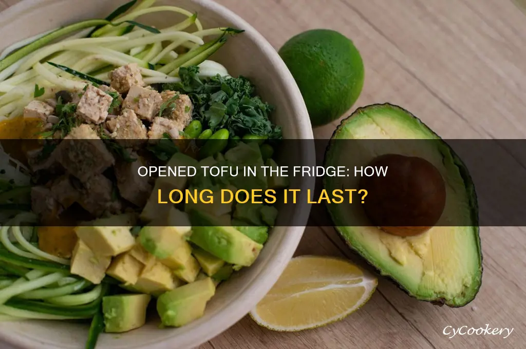does tofu go bad if opened and refrigerated