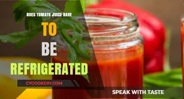 Does Tomato Juice Need Refrigeration? Storage Tips and Shelf Life Explained