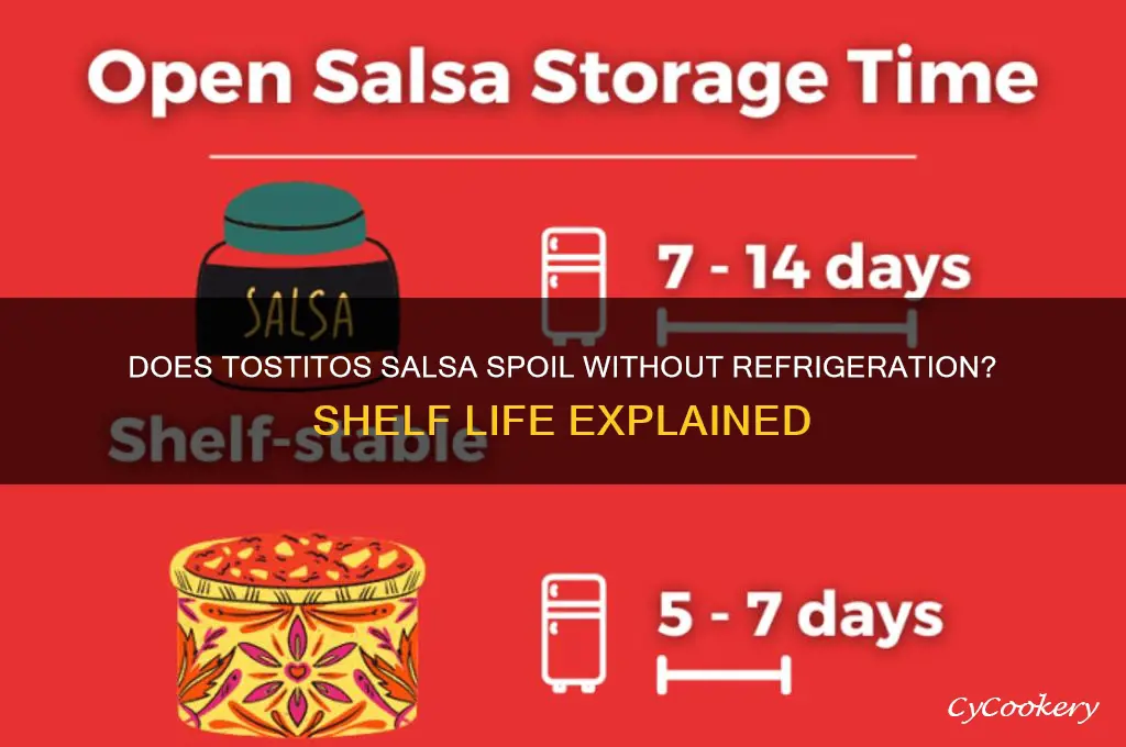 does tostitos salsa go bad if not refrigerated