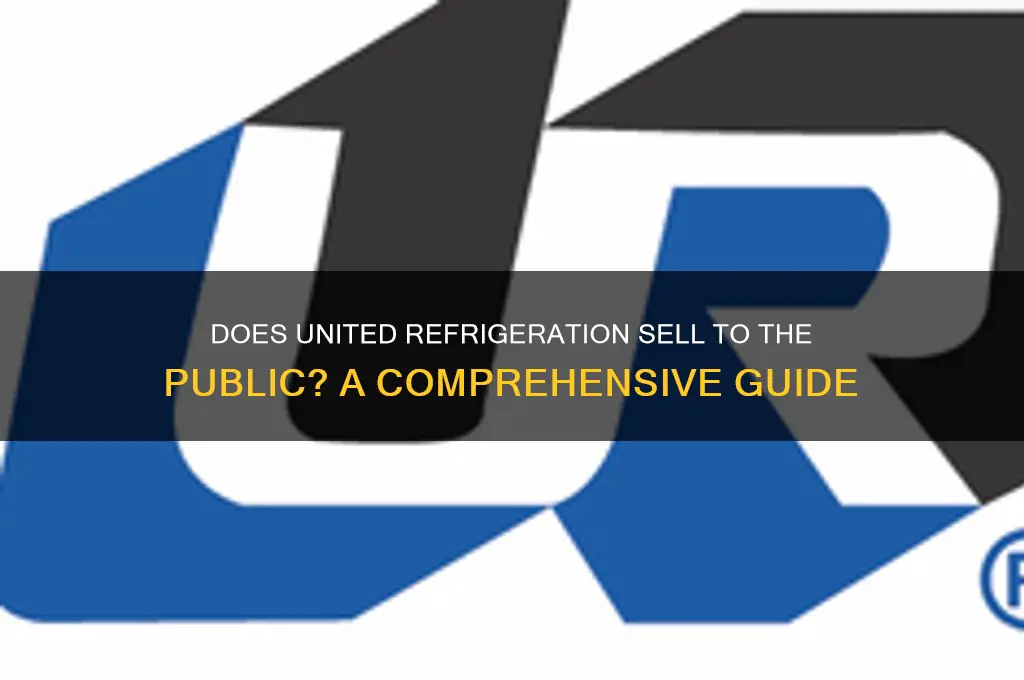 does united refrigeration sell to the public