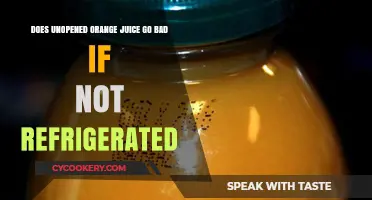 Unopened Orange Juice: Does It Spoil Without Refrigeration?
