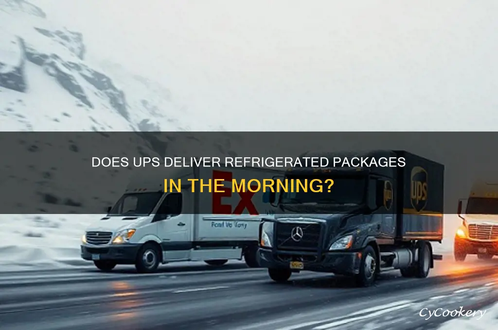 does ups deliver refrigerated packages in the am