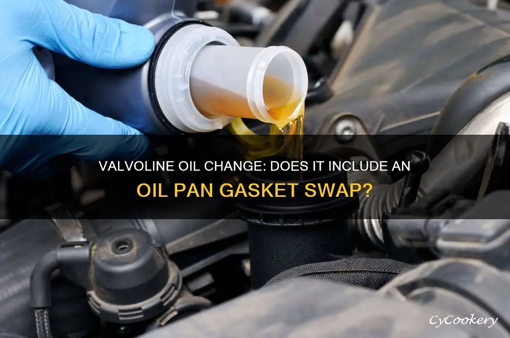 does valvoline oil change oil pan gasket