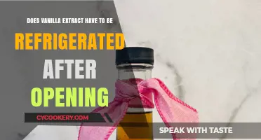 Should Vanilla Extract Be Refrigerated After Opening? Storage Tips