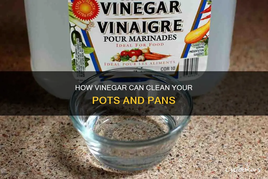 does vinegar clean pots and pans