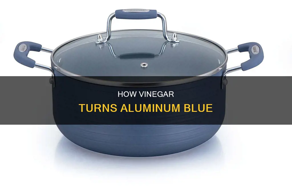does vinegar tint aluminum pans blue