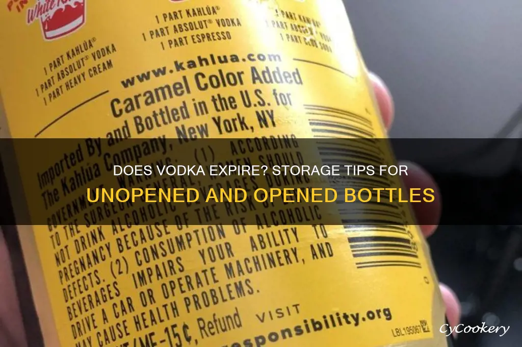 does vodka go bad if not refrigerated