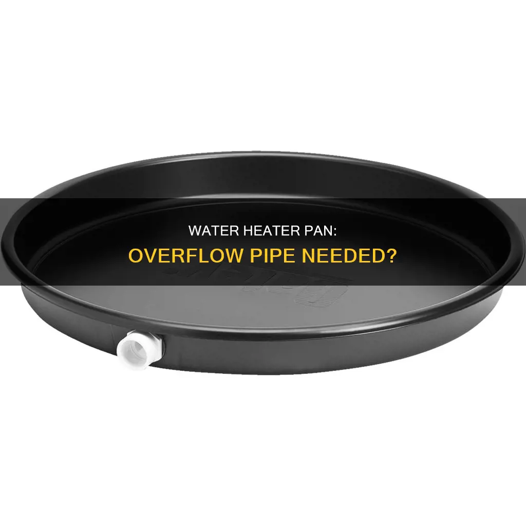 does water heater drain pan need an overflow pipe