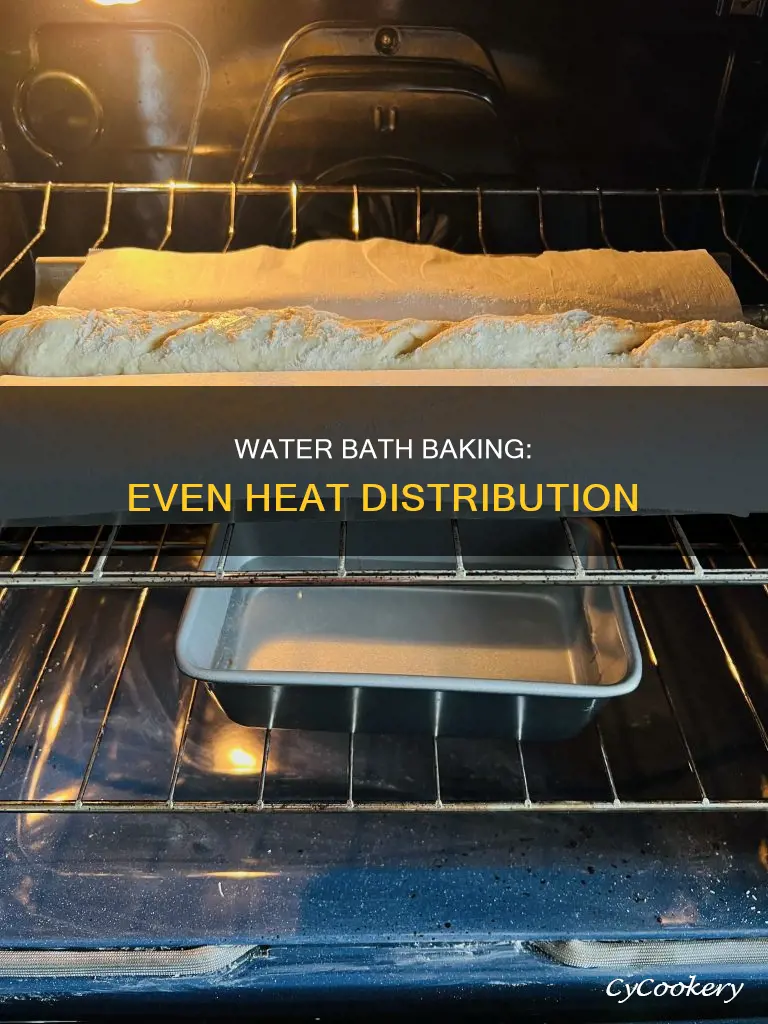 does water in a pan help bake more evenly