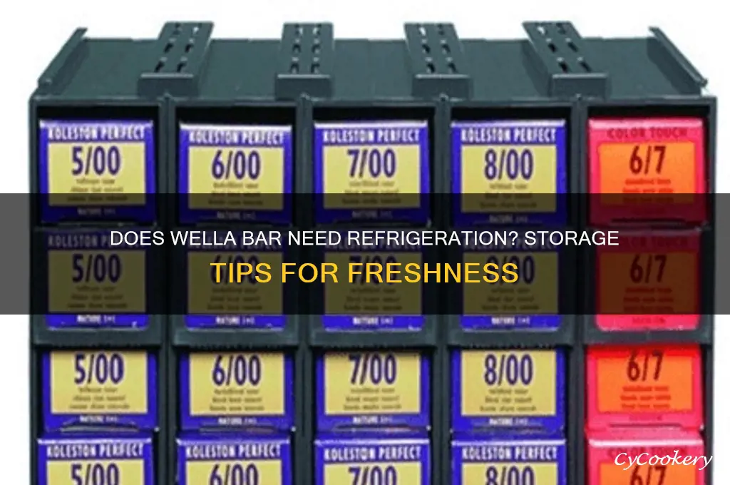 does wella bar have to be refrigerated
