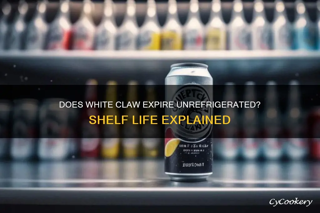 does white claw go bad if not refrigerated