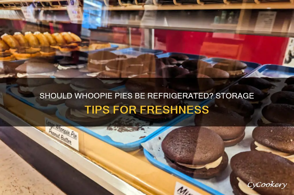 does whoopie pies have to be refrigerated
