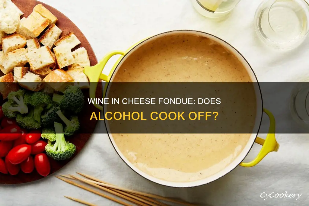 does wine cook off in fondue