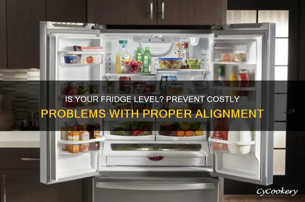 does your refrigerator being level cause problems