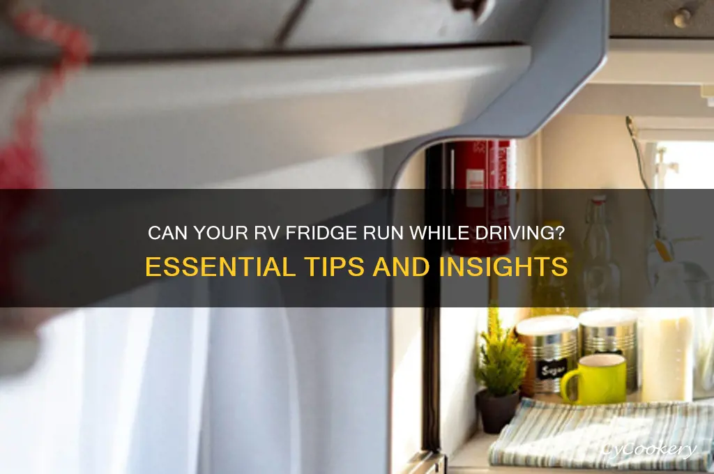 does your refrigerator work on rv while driving