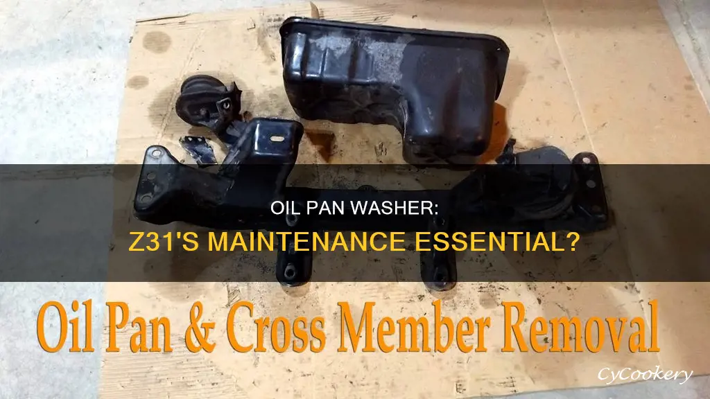 does z31 oil pan need a washer