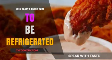 Does Zaxby's Ranch Need Refrigeration? Storage Tips Revealed