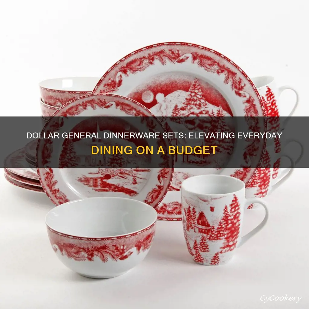 dollar general dinnerware sets