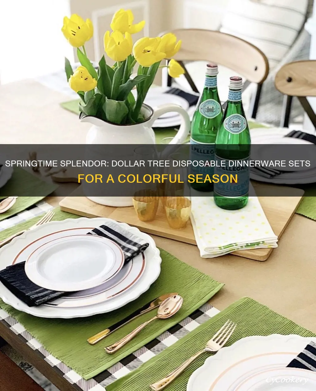 dollar tree disposable dinnerware sets for spring