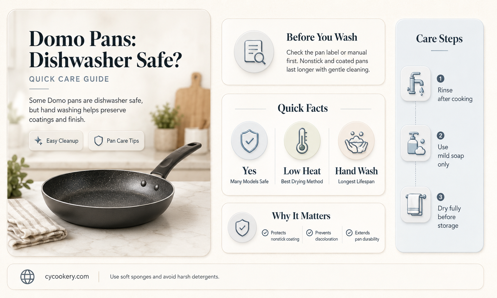 are domo pans dishwasher safe