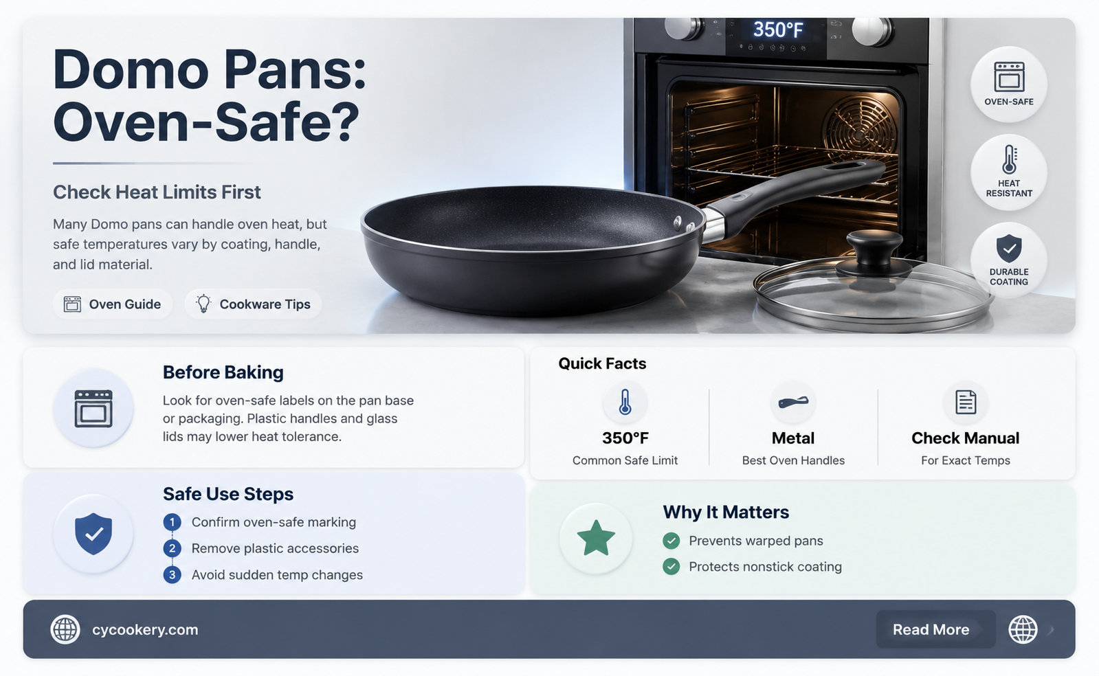 are domo pans oven safe