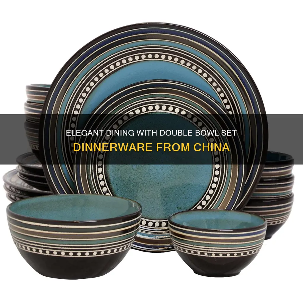 double bowl set dinnerware china