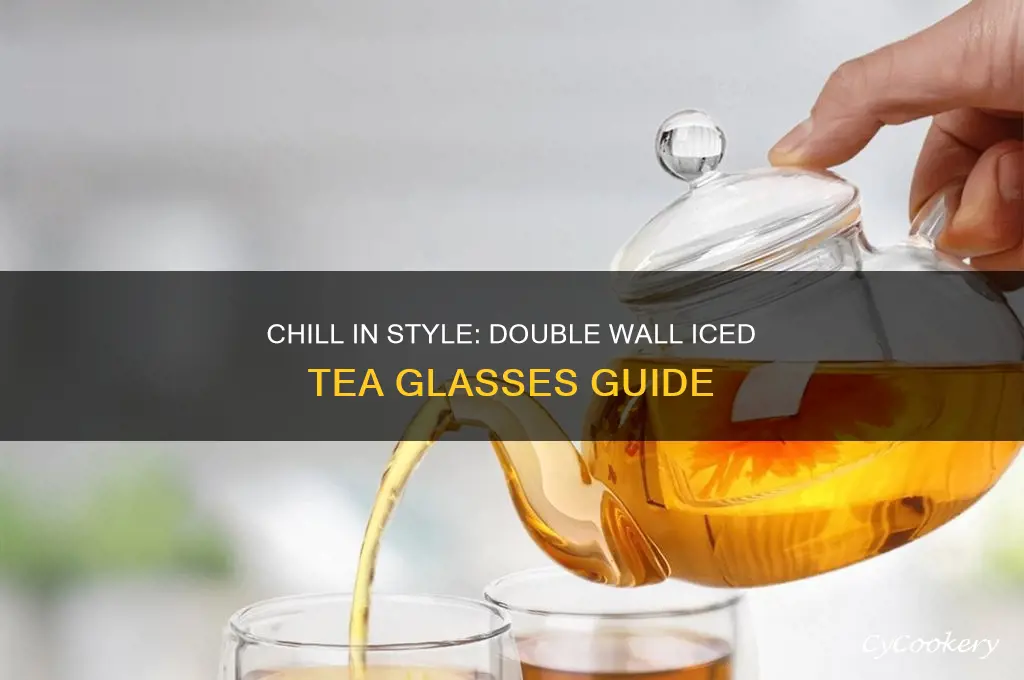 double wall iced tea glasses