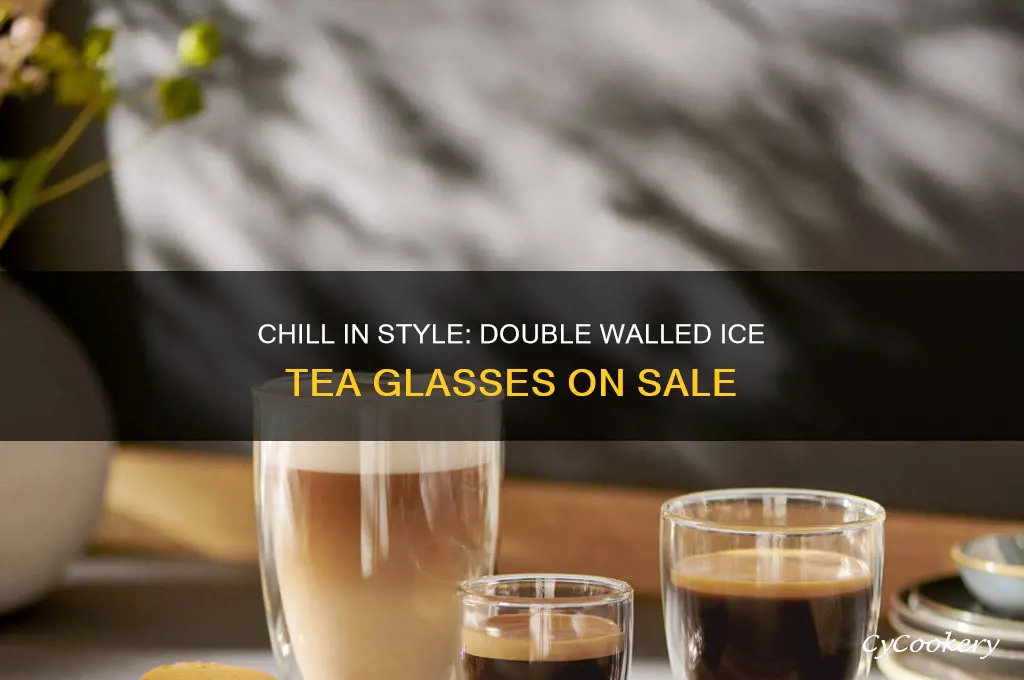 double walled ice tea glasses sale