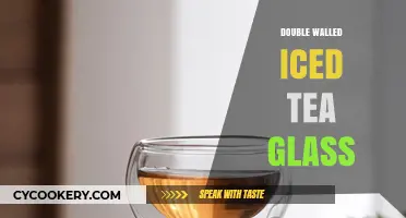 Elegant Double Walled Iced Tea Glass: Perfect for Chilled Beverages