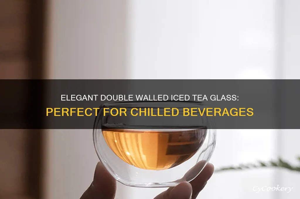 double walled iced tea glass