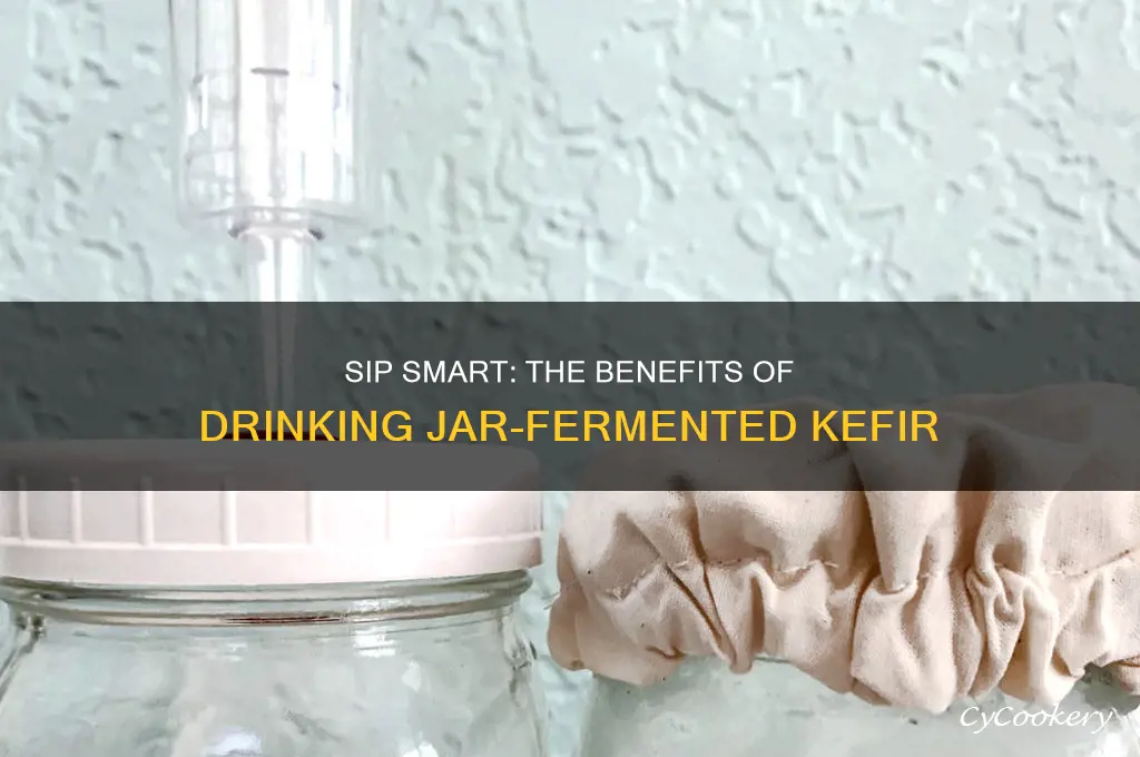 drink from jar kefir