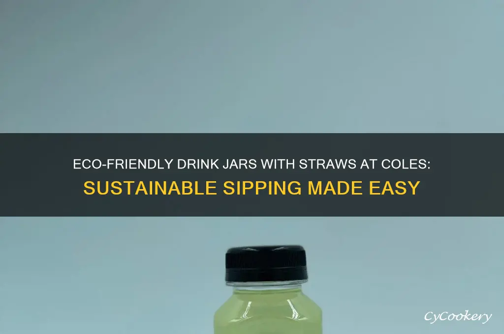 drink jar with straw coles