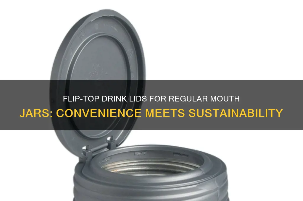 drink lids regular mouth jars flip