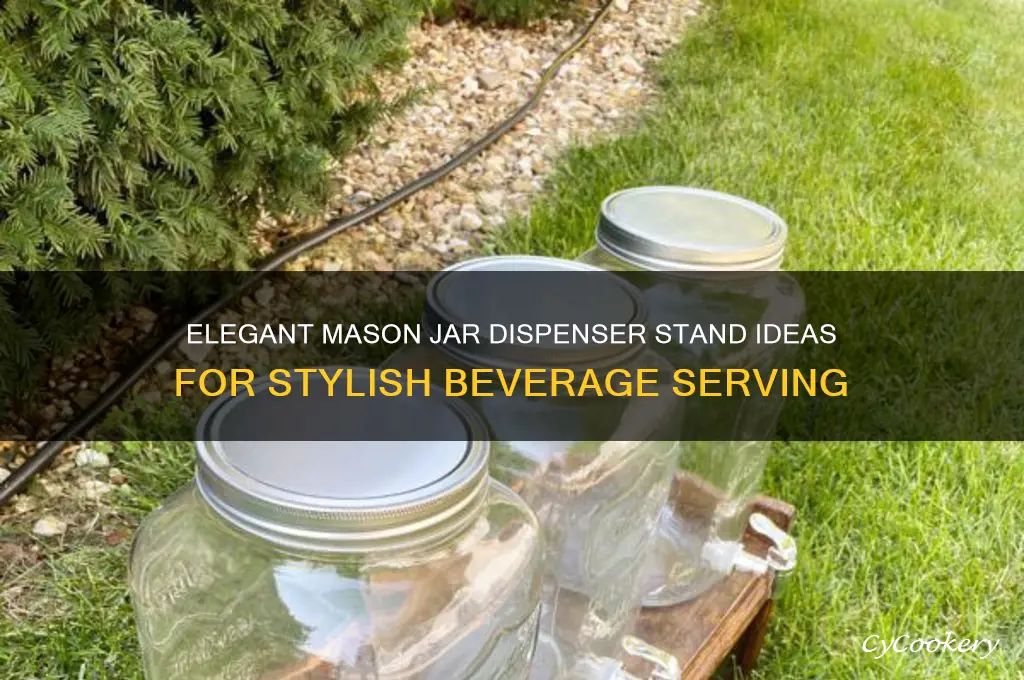 drink mason jar dispenser stand