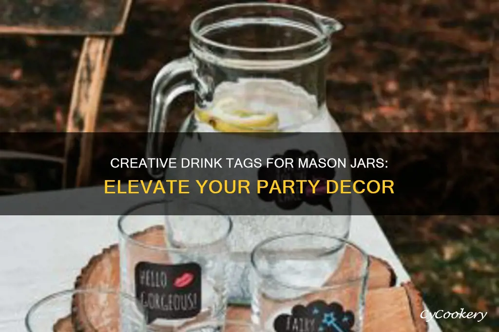 drink tags for mason jars