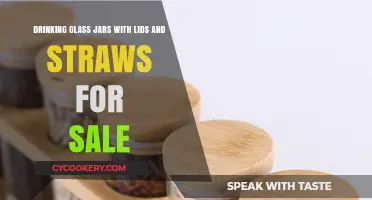 Eco-Friendly Drinking Glass Jars with Lids and Straws Available Now
