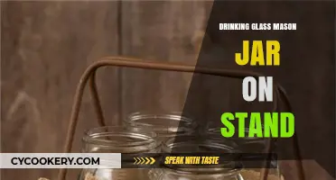 Elevate Your Sips: Stylish Mason Jar Glasses on Stands