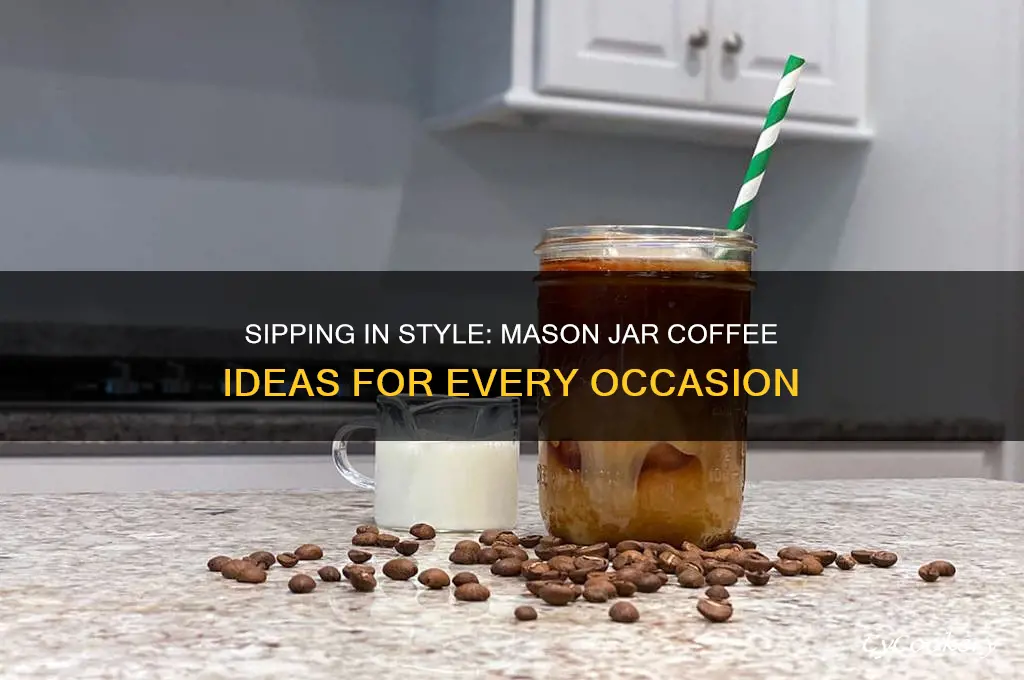 drinking glass mason jars coffee