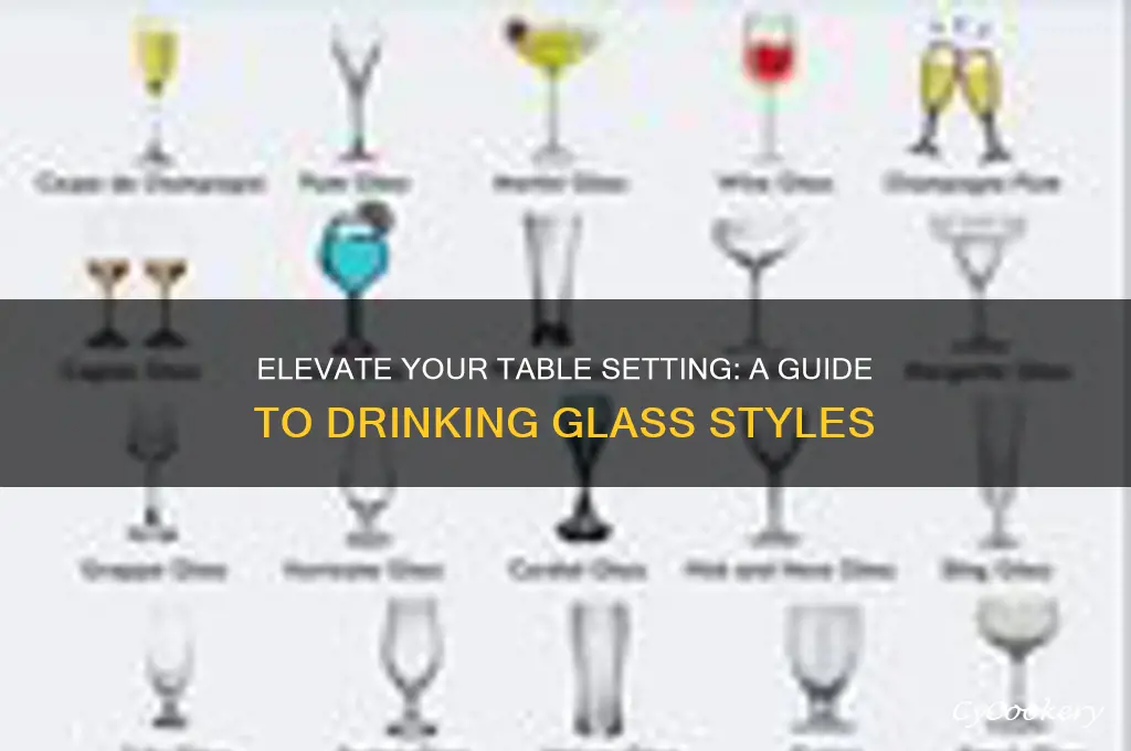 drinking glasses styles