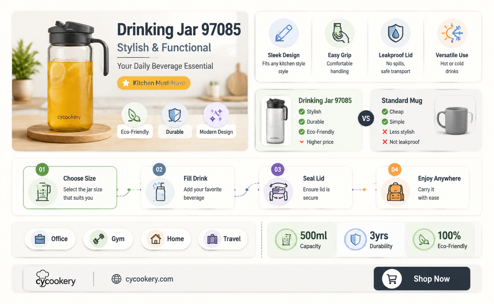 97085 drinking jar