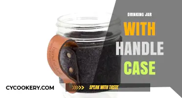 Stylish Drinking Jar with Handle Case: Perfect for On-the-Go Sips