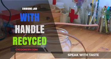Eco-Friendly Sipping: Upcycled Drinking Jars with Handles for Sustainable Living