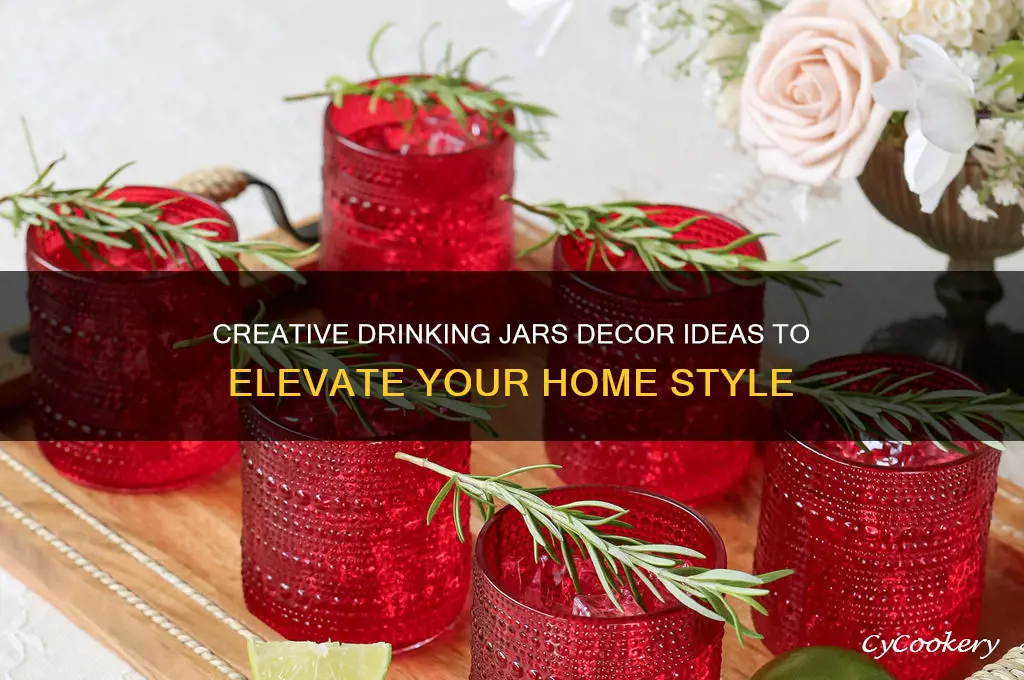drinking jars decor