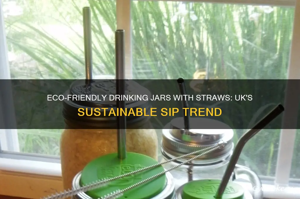 drinking jars with straws uk