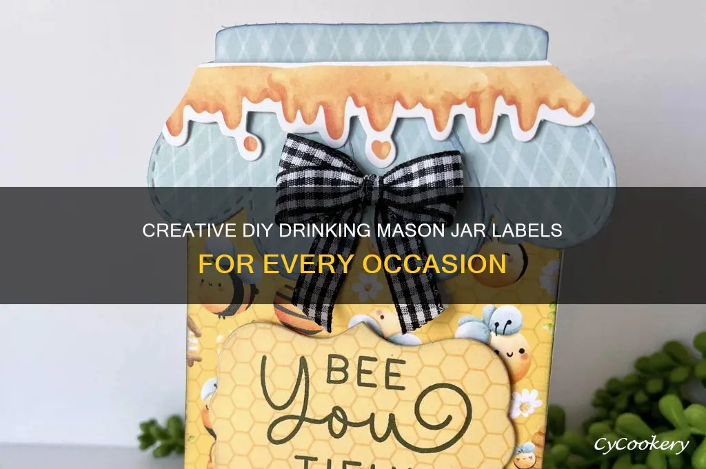 drinking mason jar labels