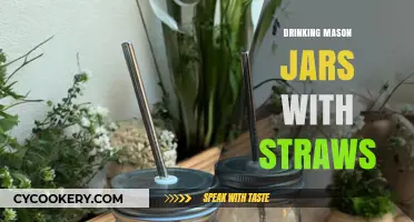 Sipping in Style: The Charm of Mason Jars with Straws