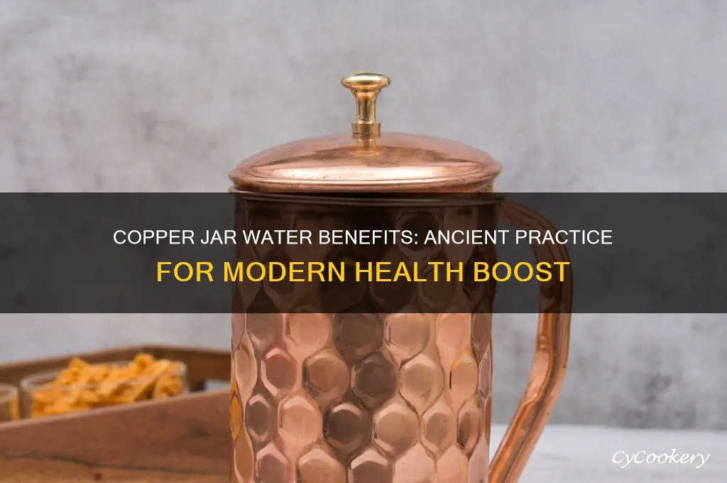 drinking water from copper jar