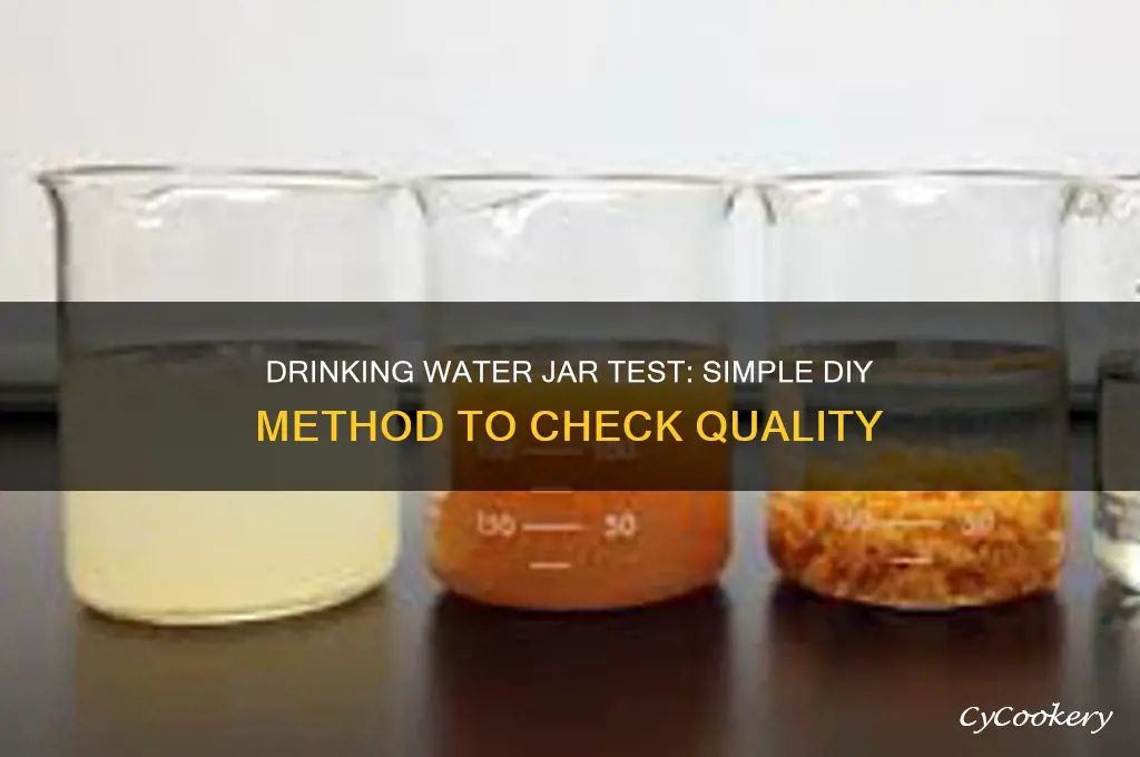drinking water jar test