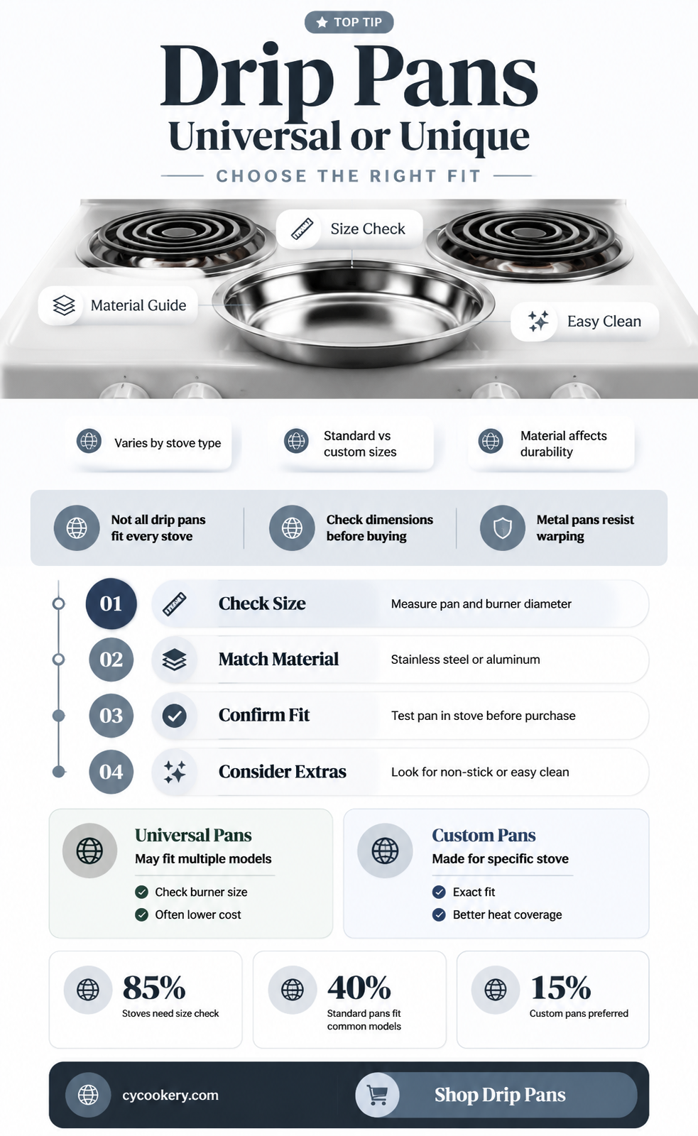 are drip pans universal